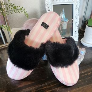 Victoria's secret stripe slippers